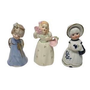 Jasco Royal Majestic Southern Lady Angel Holding Present Dinner Bell Figurine